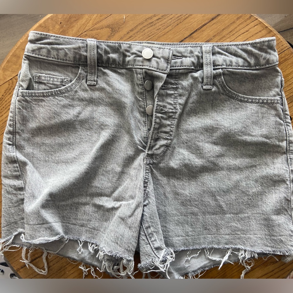 Gray white washed jeans shorts 26/2 regular